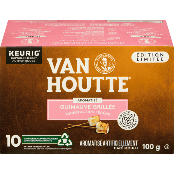 Van Houtte Café moulu aromatisé guimauve grillée torréfaction légère édition limitée 10 ea, 1,55 $/1ch