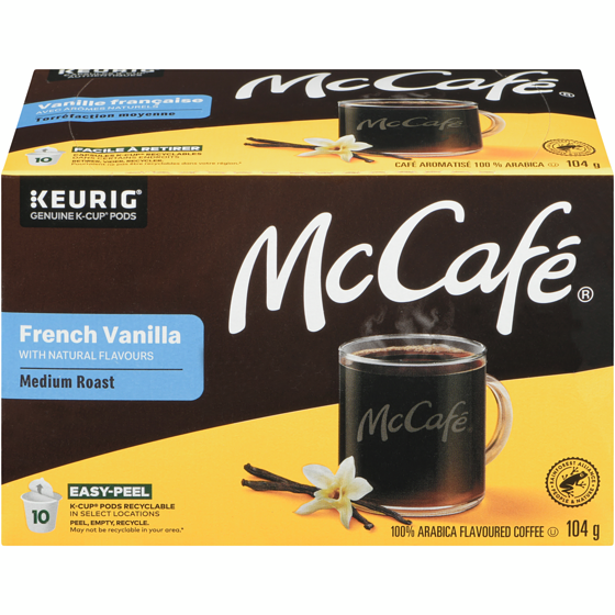 McCafe French Vanilla, Medium Roast, K-Cup Coffee Pods, 10 Count 10 ea, $1.50/1ea