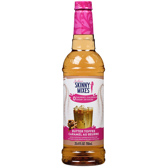 Skinny Syrup Naturally & Artificially Flavoured Butter Toffee Syrup 750 ml, $1.47/100ml
