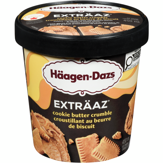 Haagen Dazs EXTRÄAZ Cookie Butter Crumble Ice Cream 450 ml, $1.44/100ml