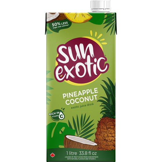 Sun Exotic Pineapple Coconut Juice Drink 1 l, $0.20/100ml