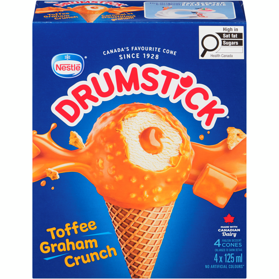 Nestlé Drumstick Toffee Graham Crunch Cone With Caramel Centre 0.5 l, $1.10/100ml