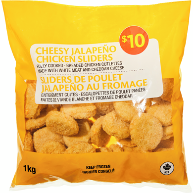 null Cheesy Jalapeno Chicken Sliders 1000 g, $1.00/100g