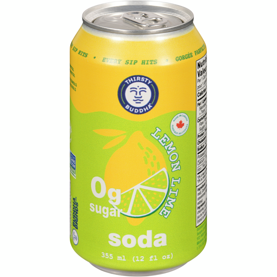 Thirsty Buddha Soda Lemon Lime 355 ml, $0.70/100ml