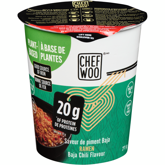 Chef Woo Ramen chili Baja 71 g, 3,51 $/100g