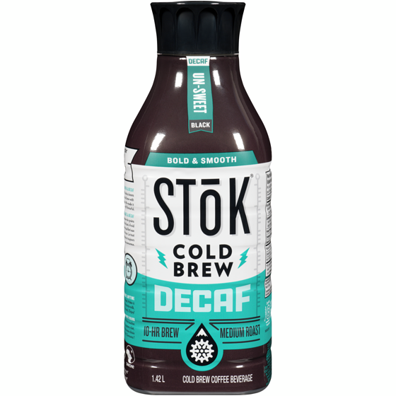 SToK Cold Brew Coffee, Decaffeinated, Black Unsweetened 1.42 l, $0.55/100ml