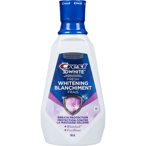 Crest Bain de bouche 3D White blanchiment frais 946 ml, 1,48 $/100ml