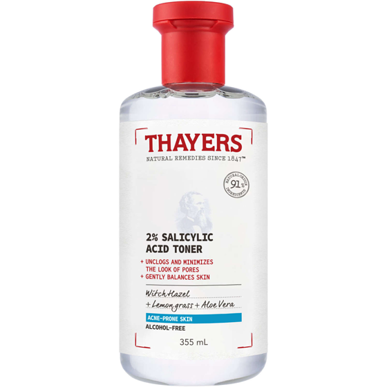 Thayers 2% SA Toner, For Acne-prone skin, Alcohol-Free 355 ml, $5.63/100ml