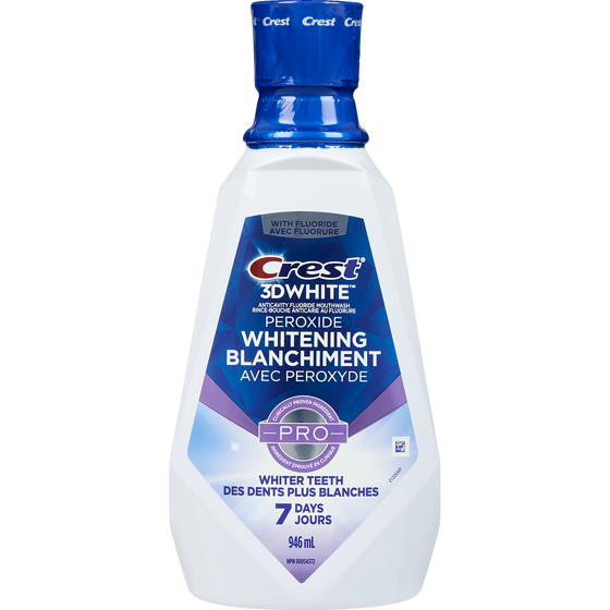 Crest 3D White Peroxide Whitening Mouthwash  946 ml, $1.06/100ml