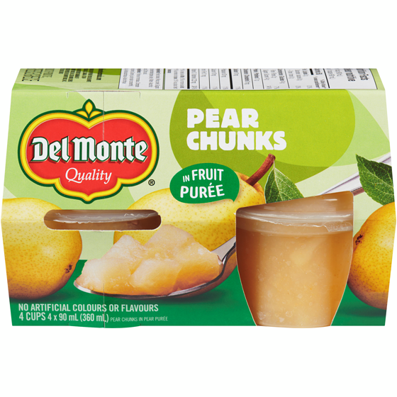 Del Monte Pear Chunks In Pear Purée 90 ml, $6.10/100ml