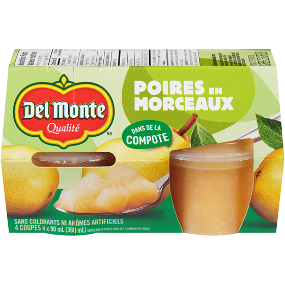 Del Monte Morceaux de poires dans de la compote de poire 90 ml, 6,10 $/100ml