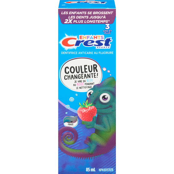 Crest Dentifrice pour enfants changeant de couleur 85 ml, 8,22 $/100ml