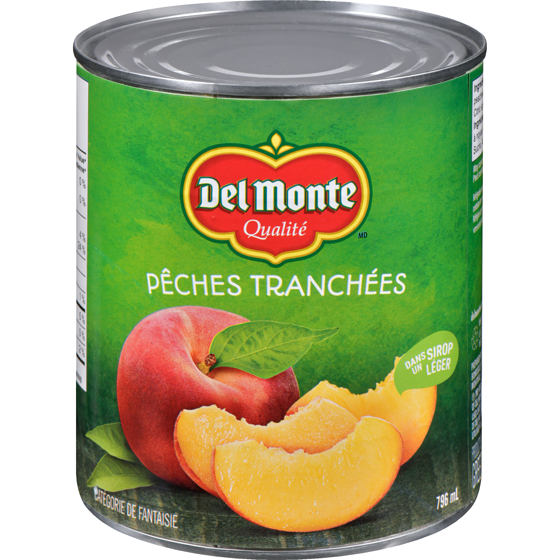 Del Monte Pêches tranchées dans un sirop léger 796 ml, 0,63 $/100ml