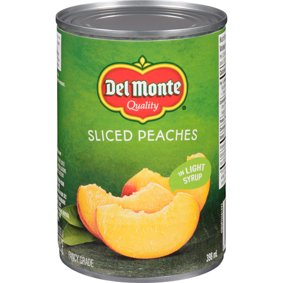 Del Monte Sliced Peaches In Light Syrup 398 ml, $0.95/100ml