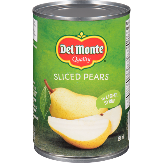 Del Monte Sliced Pears In Light Syrup 398 ml, $0.95/100ml