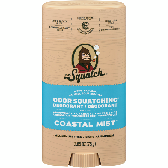DR.Squatch Deodorant Coastal Mist 75 g, $22.65/100g