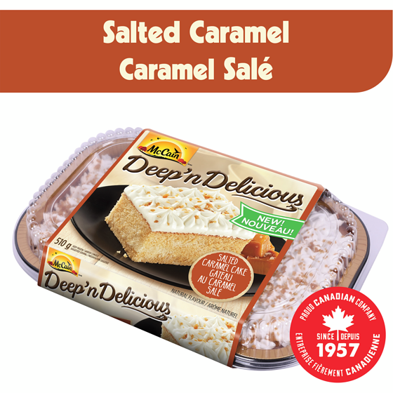 McCain Deep'n Delicious Salted Caramel Cake 510 g, $1.37/100g
