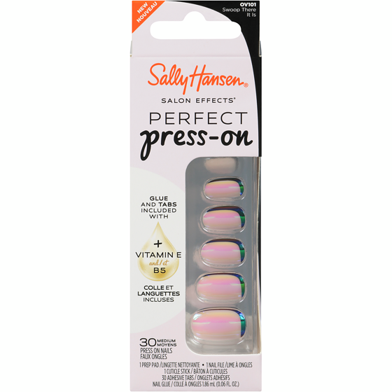 Sally Hansen Salon Effects Press On Nails Ov101 Swoop There It Is Medium 1 ea, $12.49/1ea