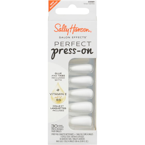 Sally Hansen Salon Effects Press On Nails Co301 Viva Vanilla Long 1 ea, $10.99/1ea