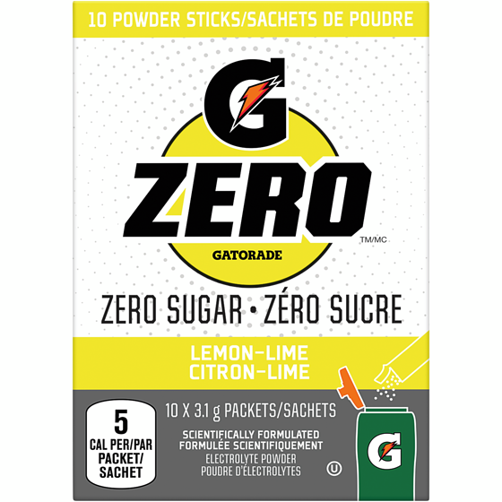 Gatorade Zero Lemon Lime Powder Sticks 29 g, $27.55/100g