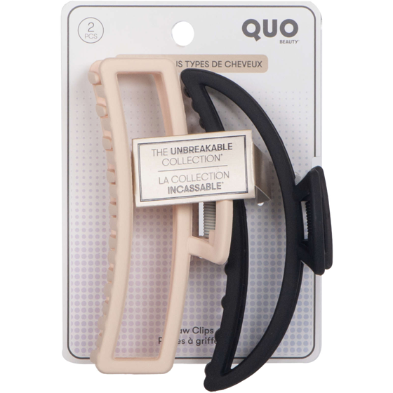 Quo Beauty Unbreakable Claw Clip Large 2-pack  2 ea, $5.00/1ea
