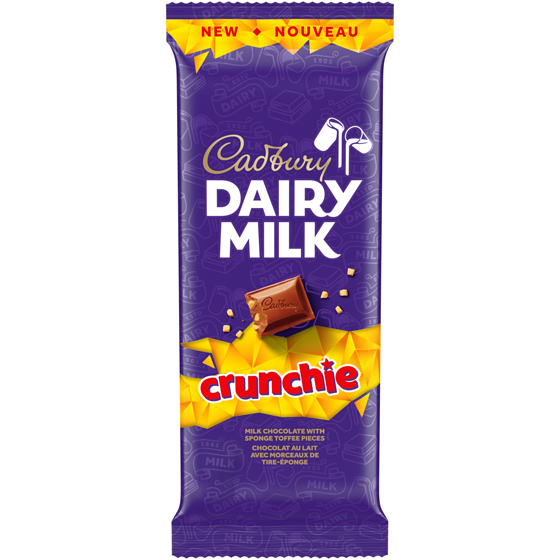 Cadbury DAIRY MILK Crunchie Milk Chocolate Bar 90 g, $3.88/100g