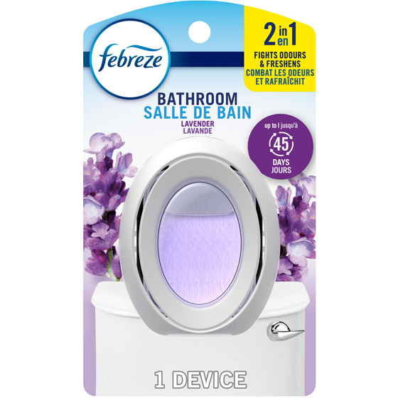 Febreze Bathroom Air Freshener, Odor-Fighting, Lavender Scent, 1 Count 7.5 ml, $7.05/10ml