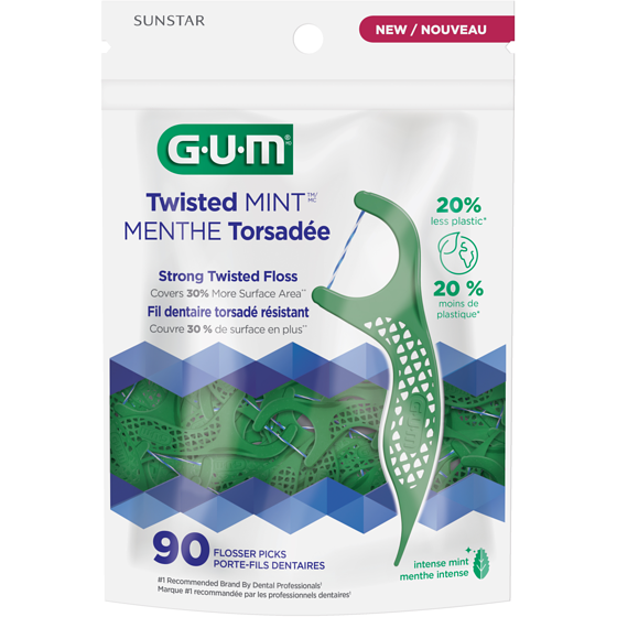Gum Twisted Mint™ Flosser 90 ea, $0.06/1ea