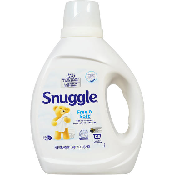 Snuggle Free & Soft Adoucissant liquide hypoallergénique, 138 brassées 2770 ml, 0,51 $/100ml