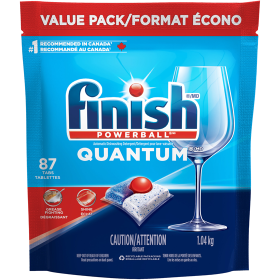 Finish Quantum Dishwasher Detergent Pods 87 ea, $0.33/1ea