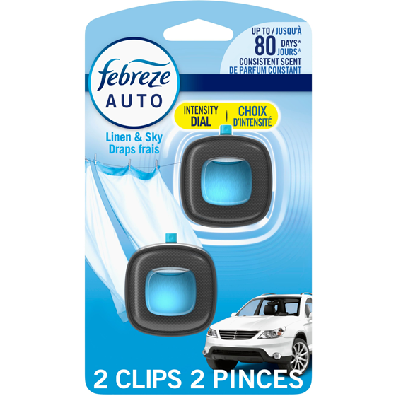 Febreze Car Air Freshener Odor-Fighting Automotive Vent Clip L&S, 2ct 4 ml, $24.98/10ml