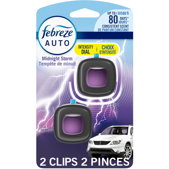 Febreze Car Air Freshener Odor-Fighting Automotive Vent Clip MnS, 2ct 4 ml, $24.98/10ml
