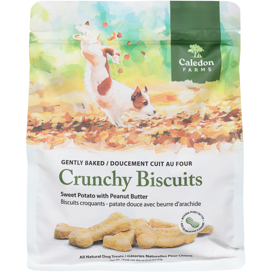 Caledon Farms Crunchy Biscuits Dog Treats, Sweet Potato with Peanut Butter 550 g, $1.82/100g