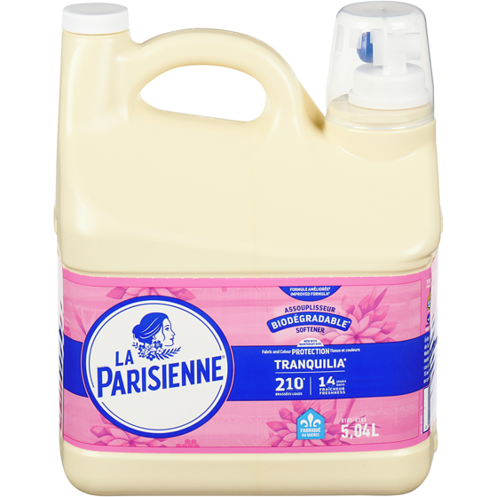 La Parisienne Assouplisseur tranquilia 5.04 l, 0,32 $/100ml