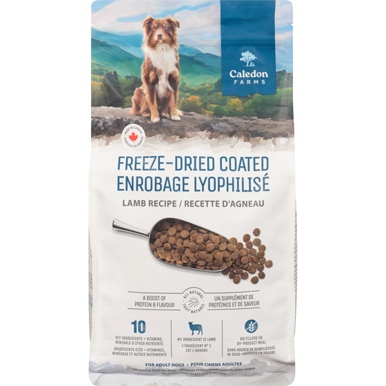Caledon Farms All Natural Food For Dogs Freeze-Dried Coated Lamb Recipe 1800 g, $1.33/100g