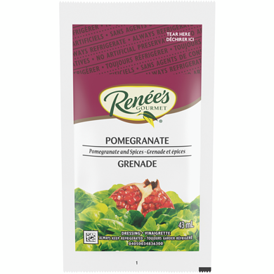 Renees Dressing Pomegranate And Spices 43 ml, $1.40/100ml