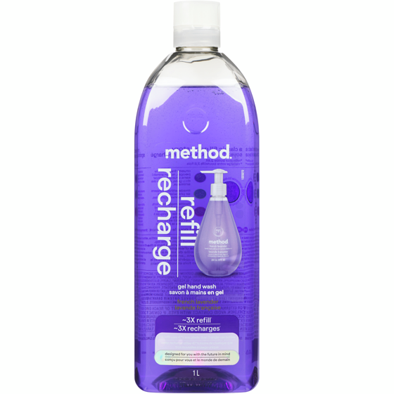 Method Gel Hand Wash Refill French Lavender 1 l, $1.10/100ml