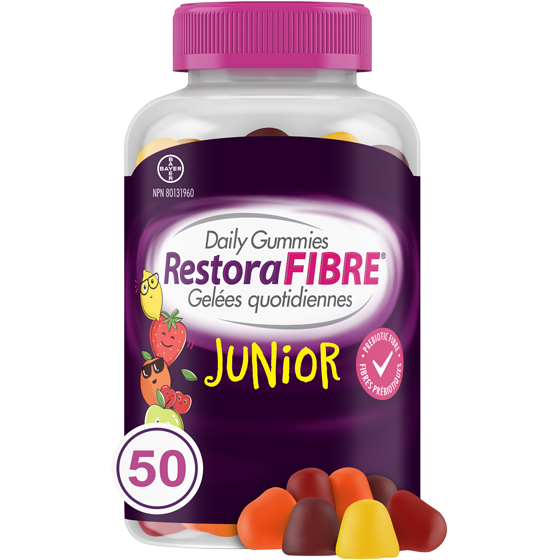 Restoralax RestoraFIBRE Junior Daily Prebiotic Fibre Gummies for Kids 50 ea, $0.27/1ea