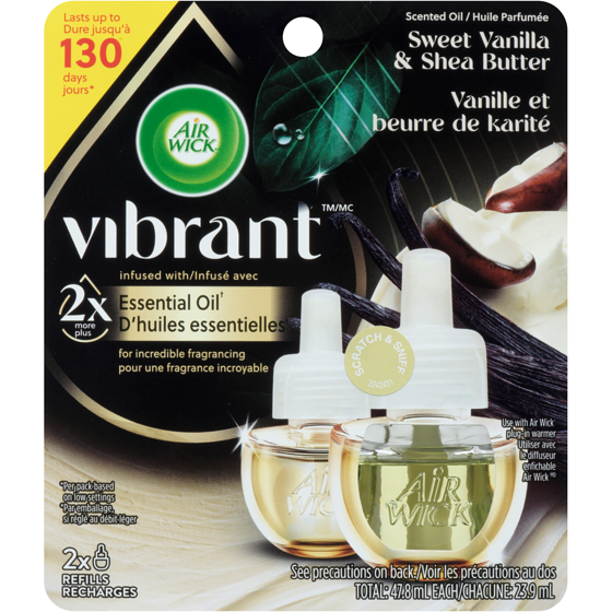 Air Wick Scented Oil - Refill - Vibrant™ Sweet Vanilla & Shea Butter 23.9 ml, $33.31/100ml