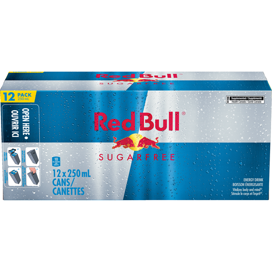 Red Bull Sugarfree Energy Drink 12 Cans 12x250.0 ml, $0.83/100ml