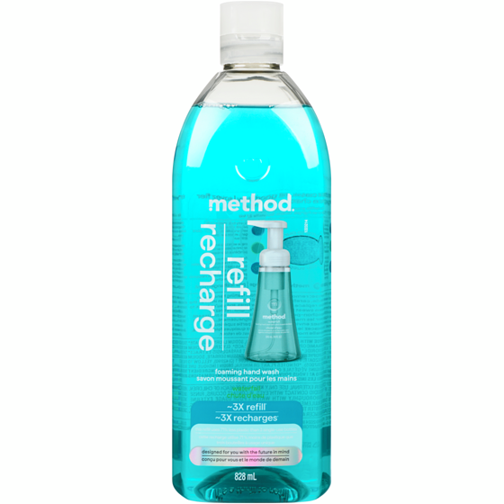 Method Foaming Hand Wash Refill Waterfall 828 ml, $1.33/100ml