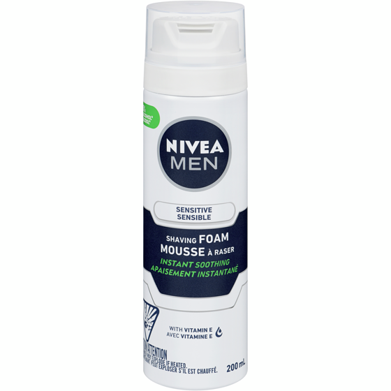 Nivea Shaving Foam Sensitive 200 ml, $3.25/100ml