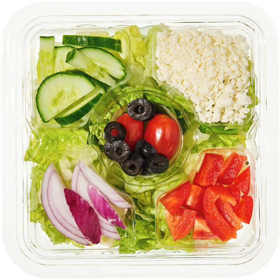null Premium Greek Salad, Small 154 g, $3.25/100g