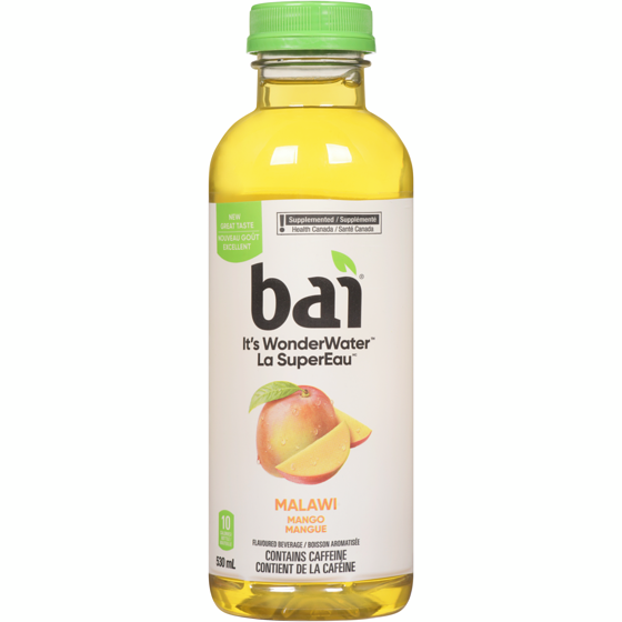 Bai Flavoured Beverage Malawi Mango 530 ml, $0.47/100ml