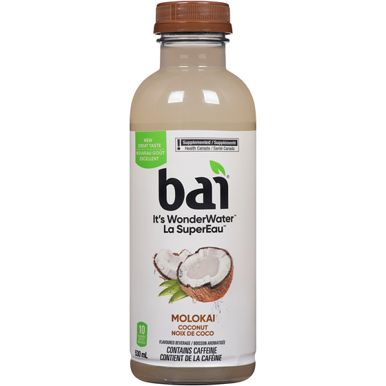 Bai Flavoured Beverage Molokai Coconut 530 ml, $0.47/100ml