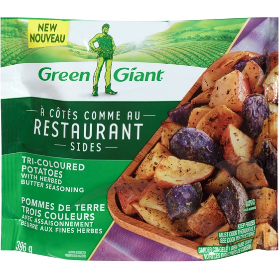 Green Giant Restaurant Sides Tri-Coloured Potatoes With Herbed Butter Seasoning 396 g, $1.14/100g