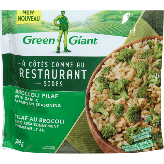 Green Giant Restaurant Sides Broccoli Pilaf With Garlic Parmesan Seasoning 340 g, $1.32/100g