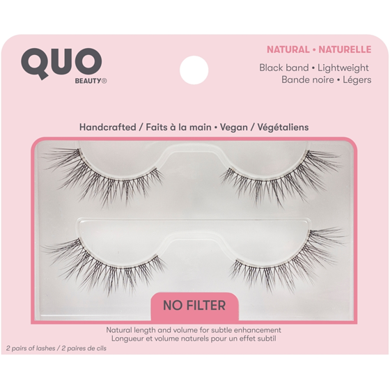 Quo Beauty Natural Lash No Filter 2 Pack No Filter 1 ea, $15.00/1ea