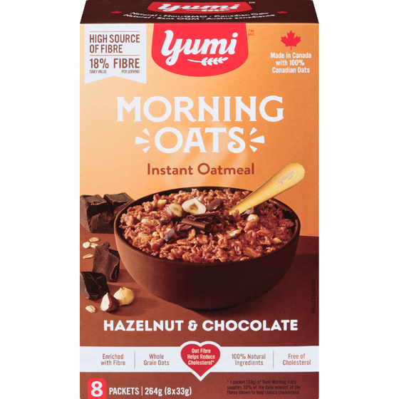 Yumi Organics Instant Oatmeal Hazelnut & Chocolate 264 g, $2.27/100g