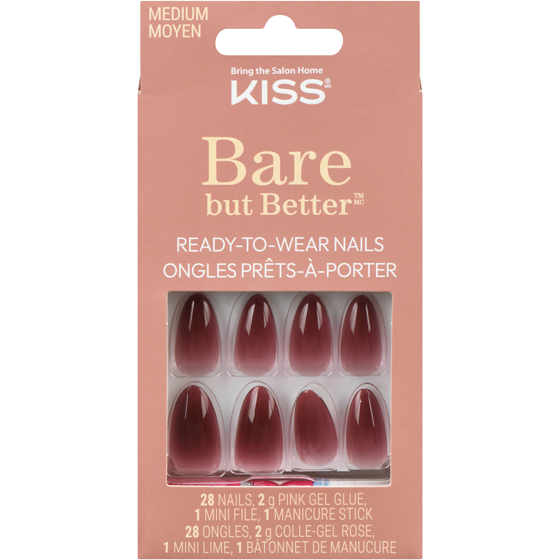 Kiss Bare But Better Ready-To-Wear Nails Medium 1 ea, $14.99/1ea